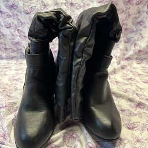 👽Rampage Black Heeled Boots